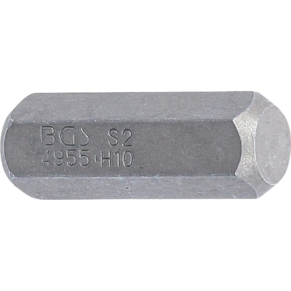 Bit, Länge 30 mm, Antrieb Außensechskant 10 mm (3/8"), Innensechskant 10 mm