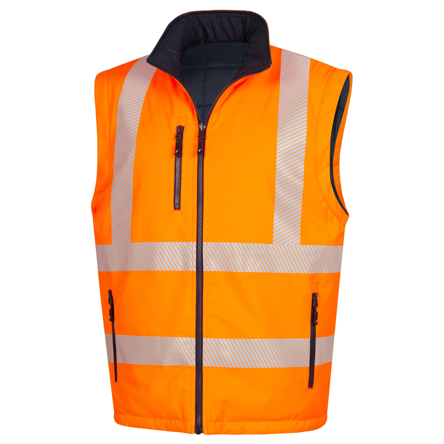 Parka MOTION TEX VIZ PLUS Warn-Multifunktionsjacke neonorange / marineblau