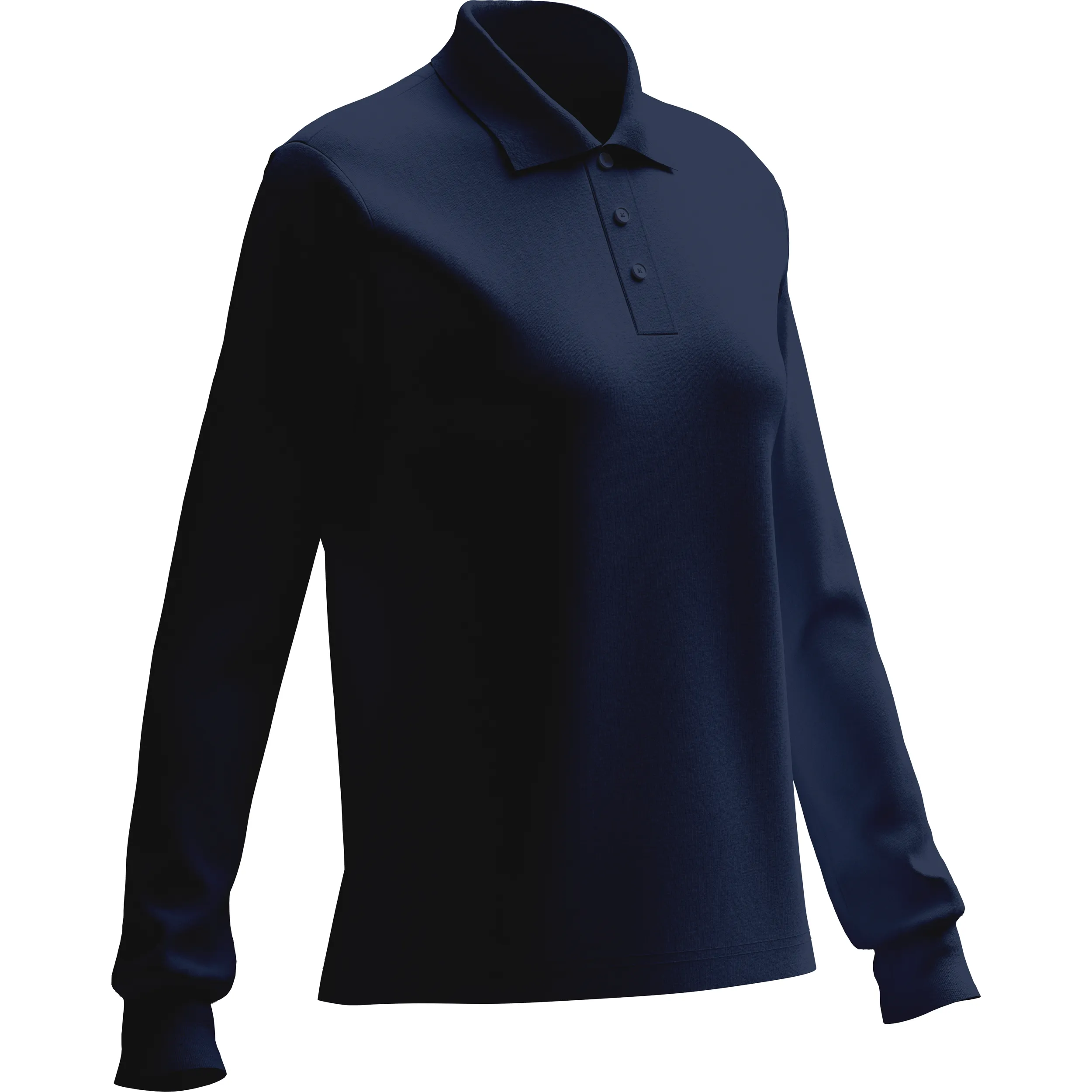 Tencel Langarm-Poloshirt "iND" – Plus X Award ausgezeichnet