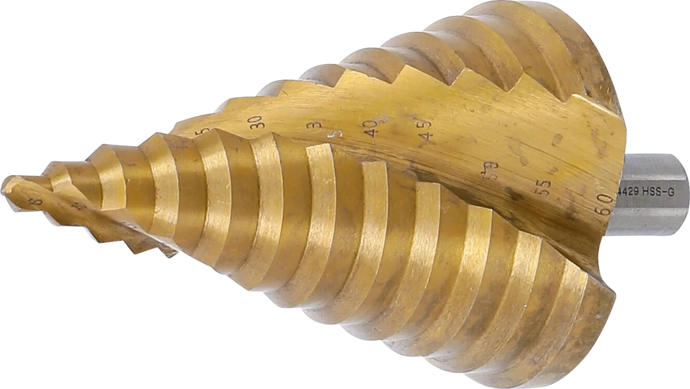 Stufenbohrer, titan-nitriert, Ø 6 - 60 mm