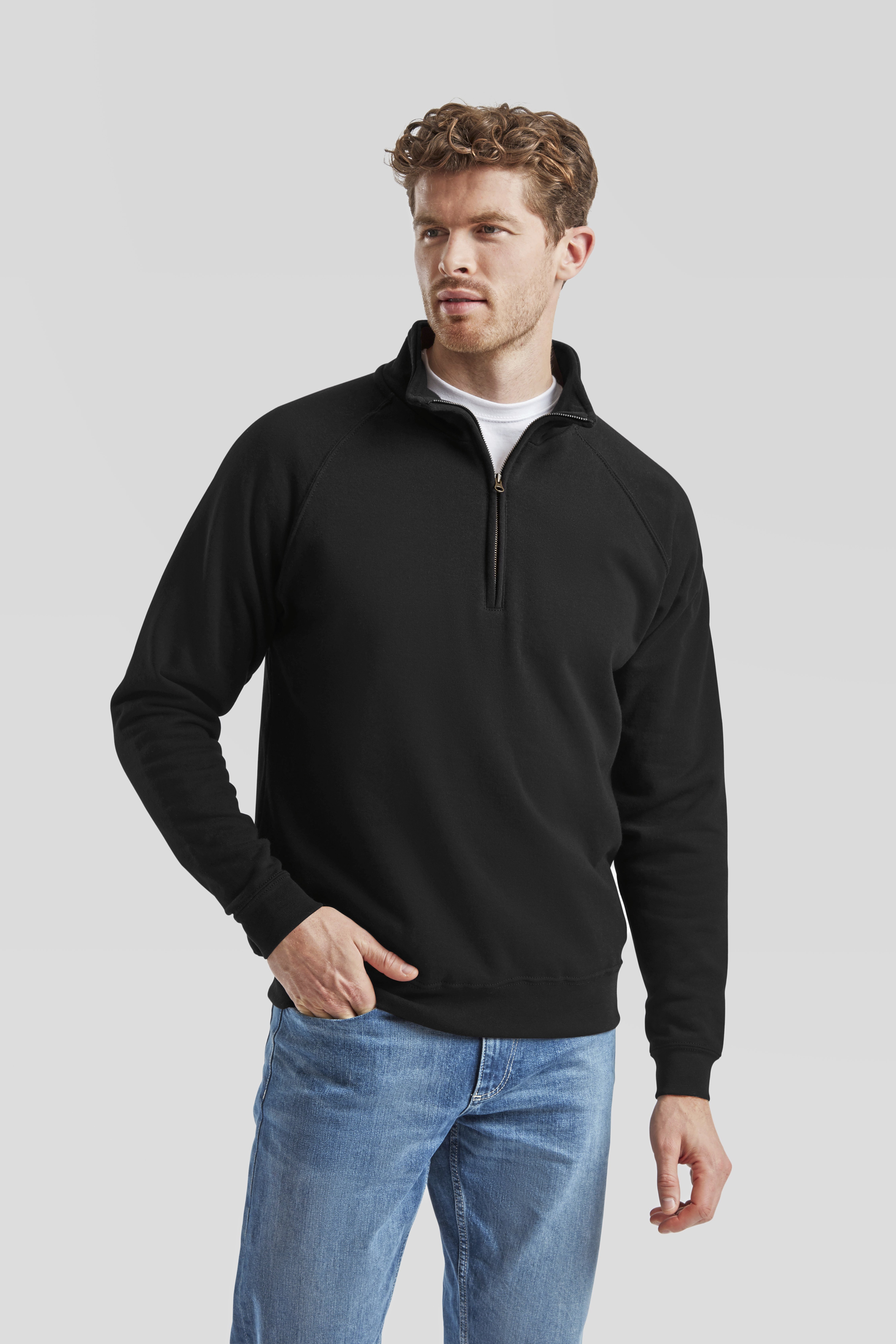 Sweatshirt – Classic Zip Neck Sweat