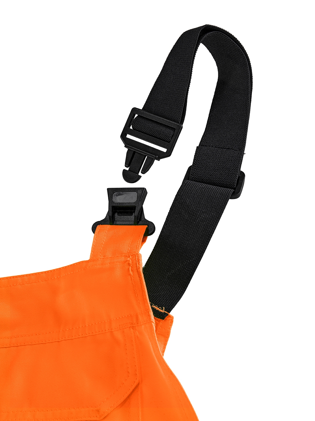 4PROTECT® Warnschutz-Latzhose ALABAMA leuchtorange/grau