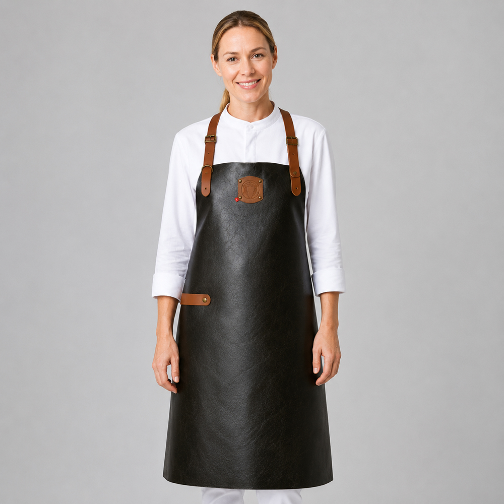 Leder-Latzschürze XL, B 60 x L 89 cm