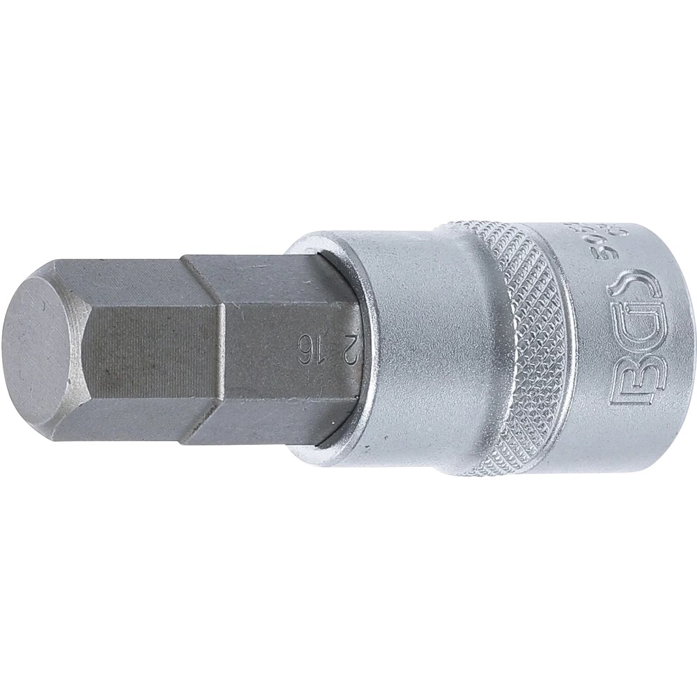 Bit-Einsatz, Antrieb Innenvierkant 12,5 mm (1/2"), Innensechskant 16 mm