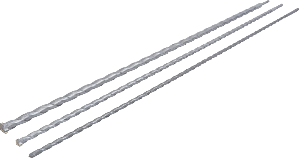 Mauer-Durchbruch-Bohrer-Satz, SDS-Schaft, 12 / 16 / 24 mm, 3-tlg.