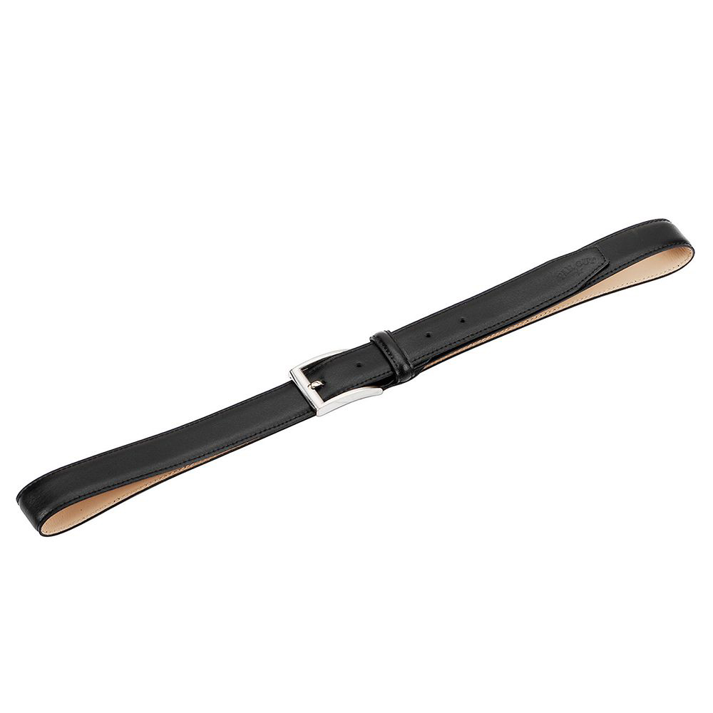 Ledergürtel 120 cm schwarz