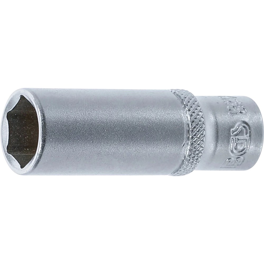 Steckschlüssel-Einsatz Sechskant, tief, Antrieb Innenvierkant 6,3 mm (1/4"), SW 12 mm