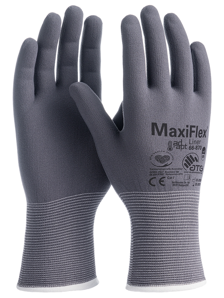MaxiFlex®Liner AD-APT® Nylon-Strickhandschuhe (66-870) grau