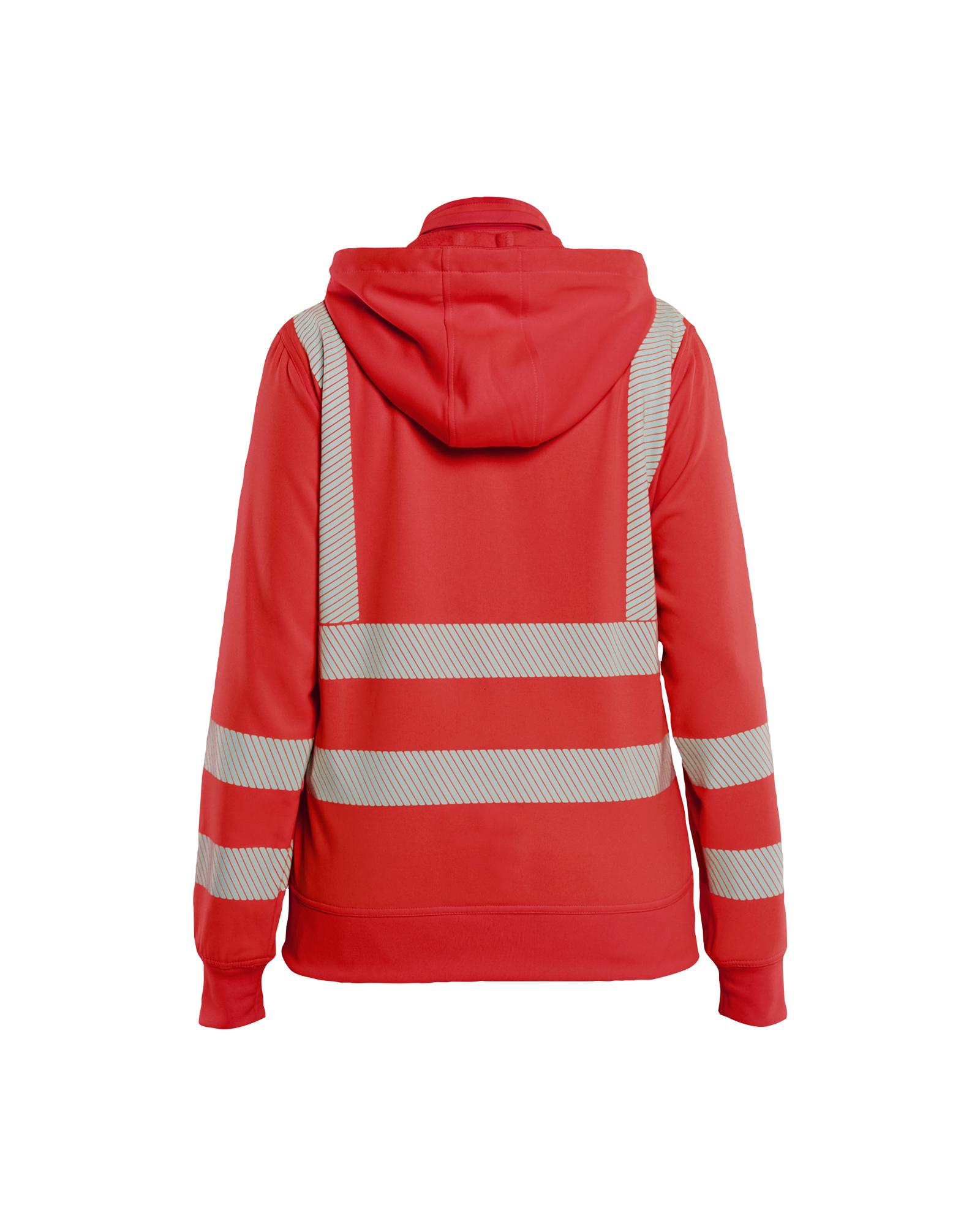 Damen High Vis Sweatjacke mit abnehmbarer Kapuze