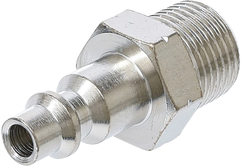 Druckluft-Stecknippel, 10 mm (3/8") Außengewinde, USA / Frankreich