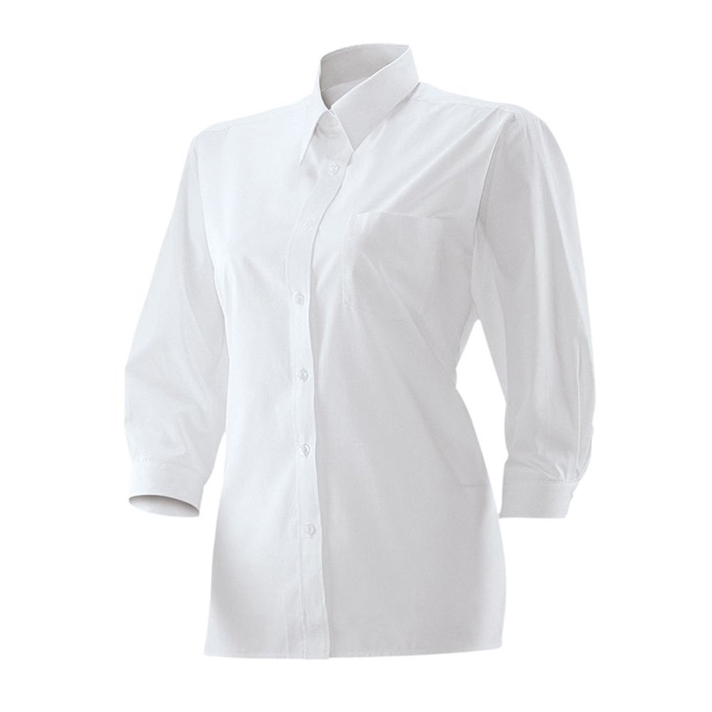 Damenbluse 3/4-Arm weiß