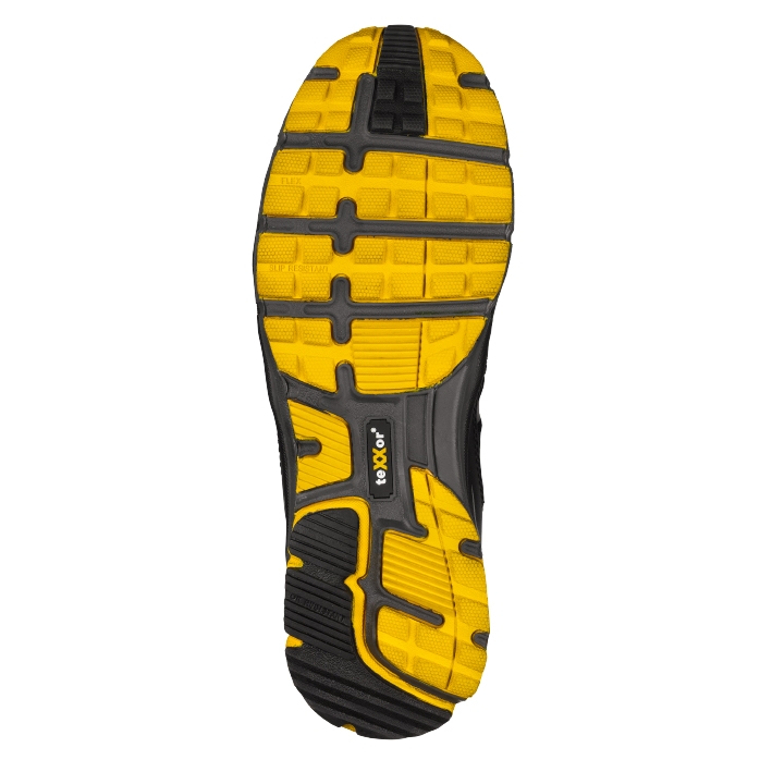 teXXor® S1P-Sicherheitshalbschuhe BREST schwarz/grau/gelb