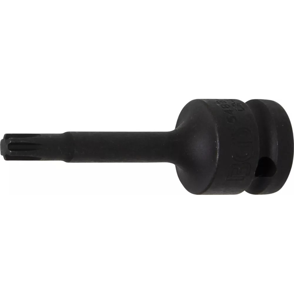 Kraft-Bit-Einsatz, Länge 75 mm, Antrieb Innenvierkant 12,5 mm (1/2"), Keil-Profil (für RIBE) M7