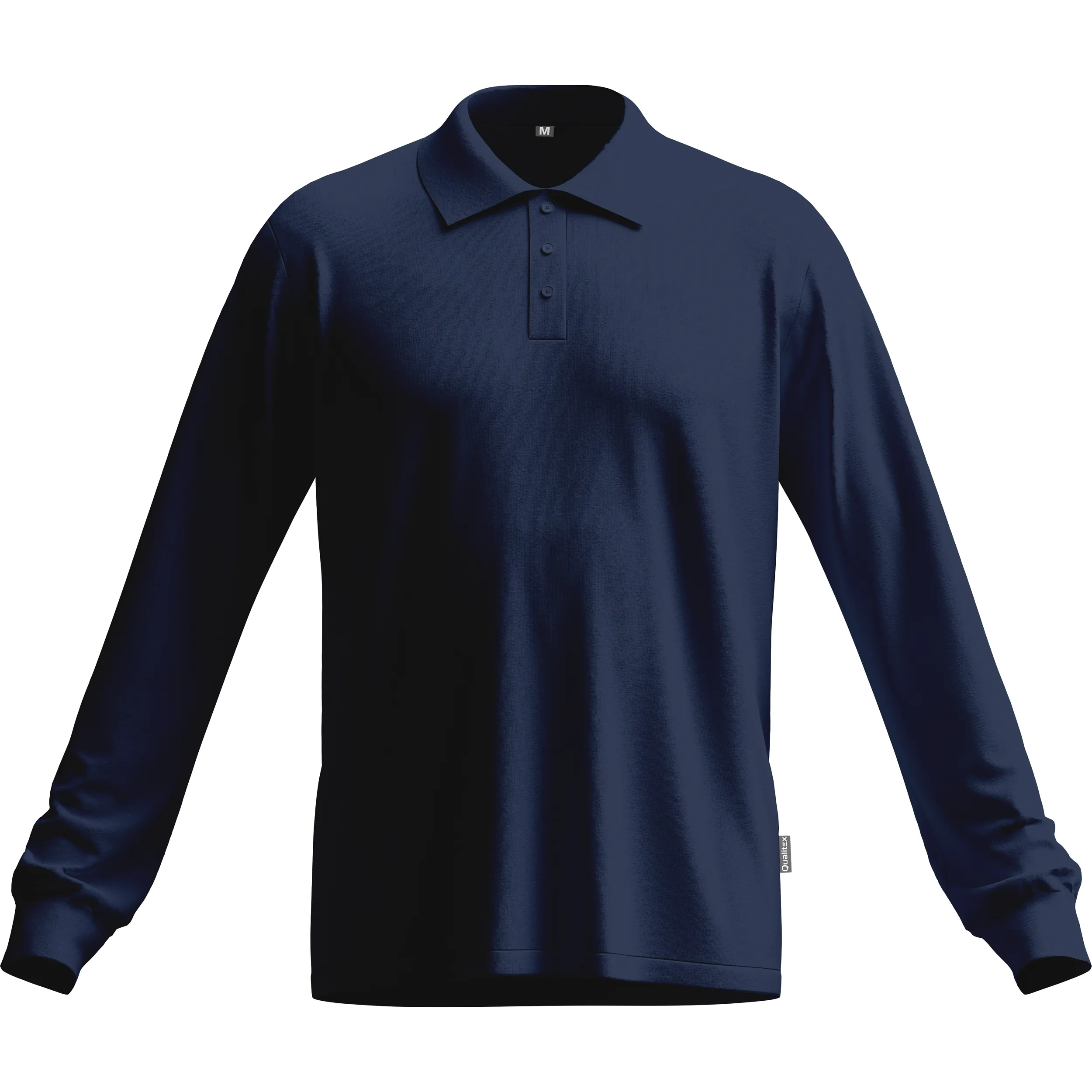 Tencel Langarm-Poloshirt "iND" mit UV-Schutz – Plus X Award ausgezeichnet