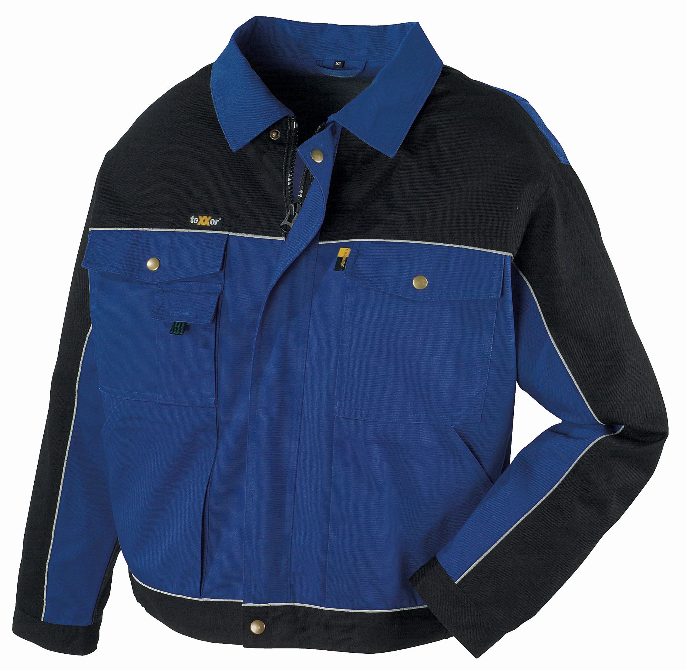 teXXor® Canvas (320 g/m²) Bundjacke RIO kornblau/schwarz