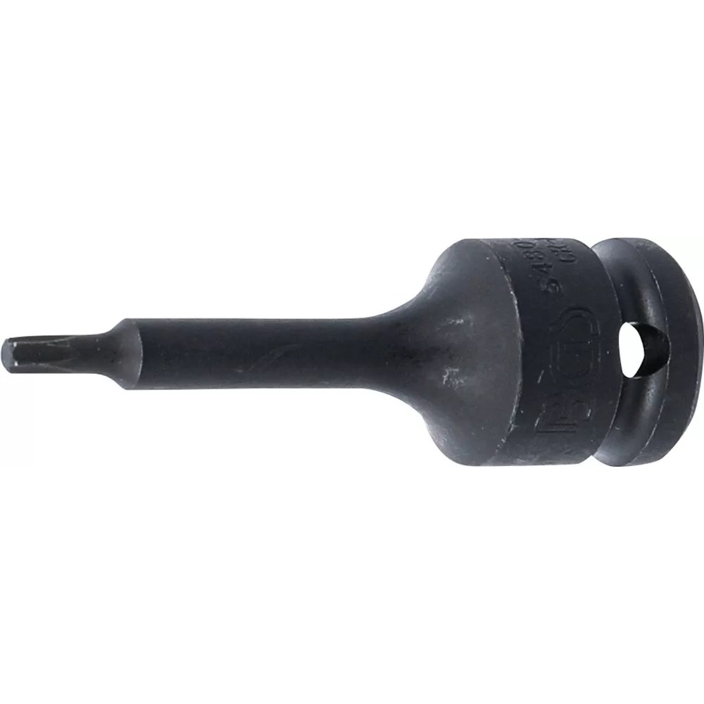 Kraft-Bit-Einsatz, Länge 75 mm, Antrieb Innenvierkant 12,5 mm (1/2"), T-Profil (für Torx) T25