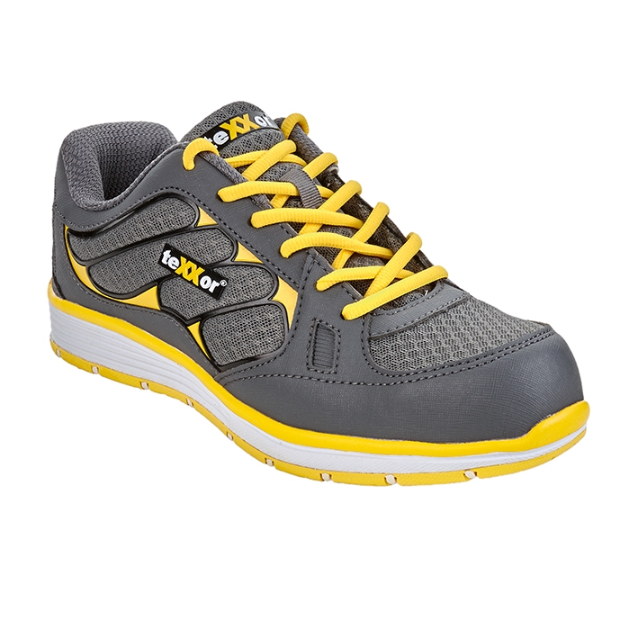 teXXor® S1PS-Sicherheitshalbschuhe ROUBAIX grau/gelb