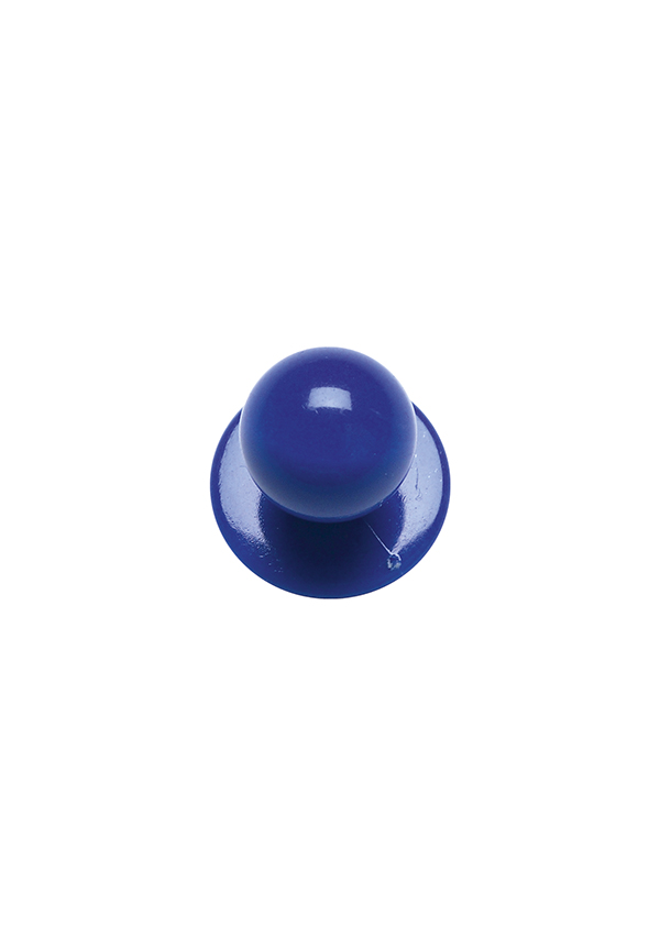 Kugelknöpfe Blau, 12 Stück / Pack