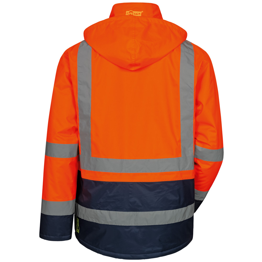 Warnschutzparka Orange/Marine Stefan
