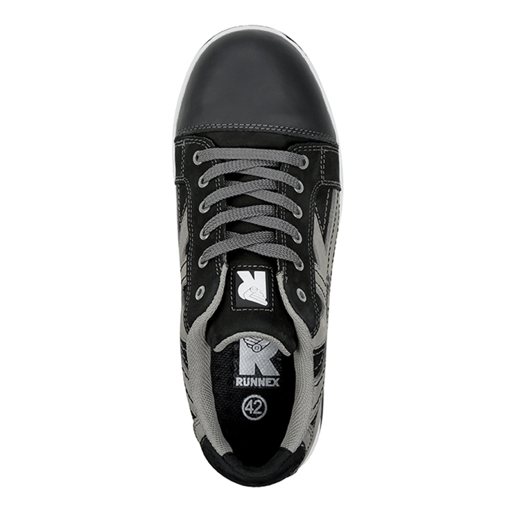 RUNNEX® S3-Sicherheitshalbschuhe SportStar schwarz/grau