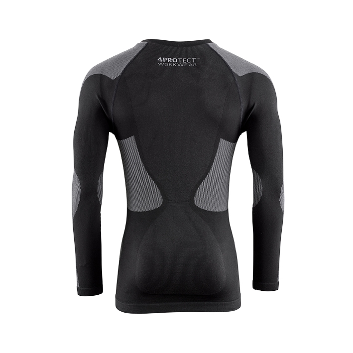 4PROTECT® Funktionsshirt OMAHA schwarz/grau