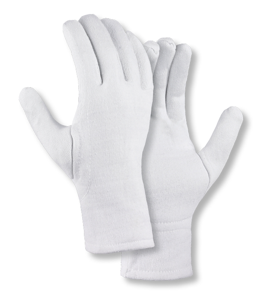 teXXor® Baumwolljersey-Handschuhe SCHWER weiß gebleicht