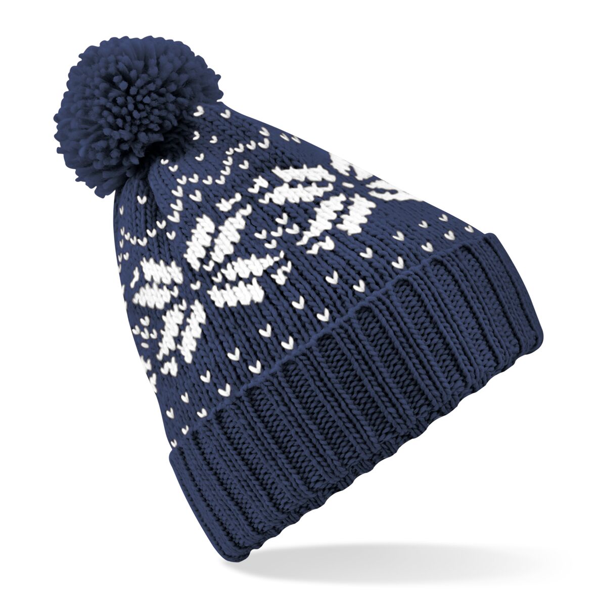 Fair Isle Snowstar Beanie