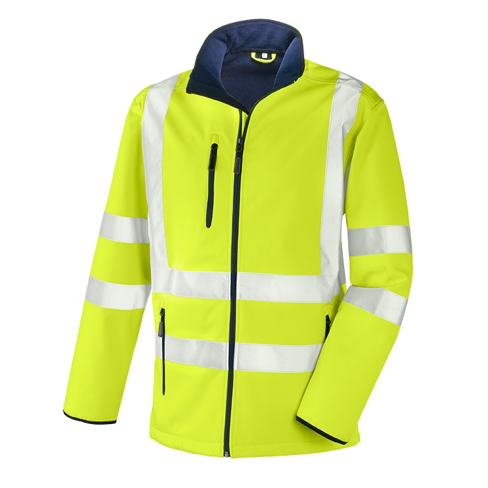 teXXor® Warnschutz-Softshelljacke NIAGARA leuchtgelb