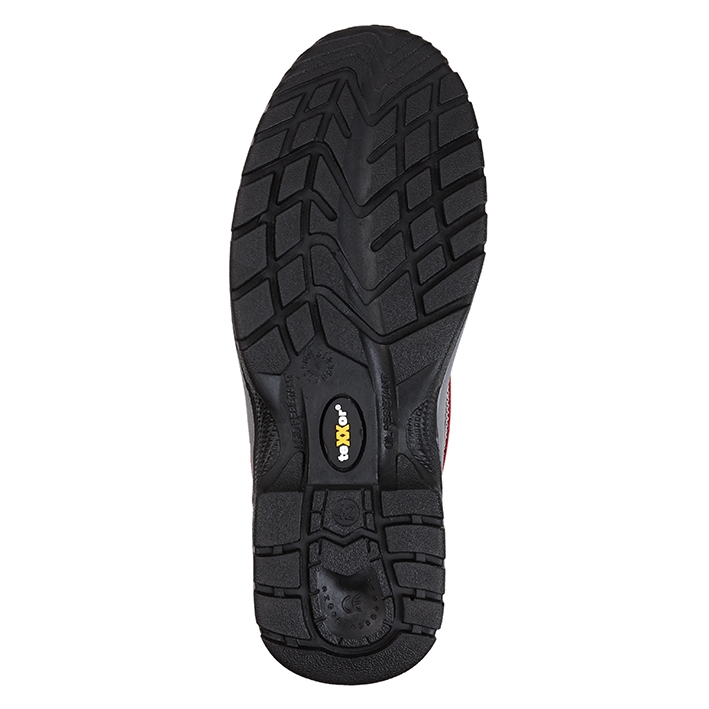 teXXor® S3-Sicherheitsschnürstiefel LE MANS schwarz/rot