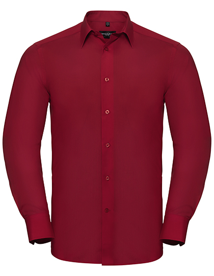 Hemd – Men's Long Sleeve Tailored Polycotton Poplin Shirt