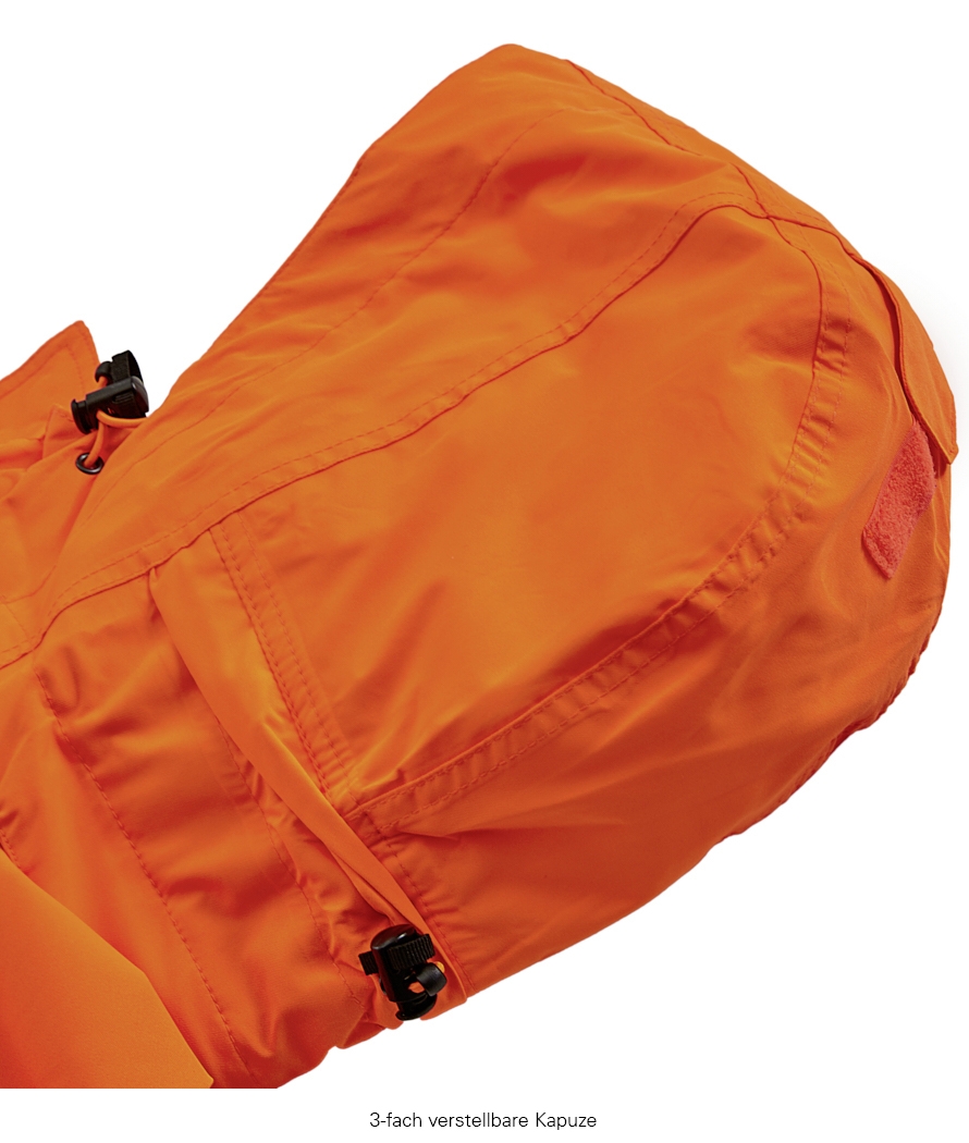 4PROTECT® Warn-Wetterschutz-Jacke TAMPA leuchtorange/grau