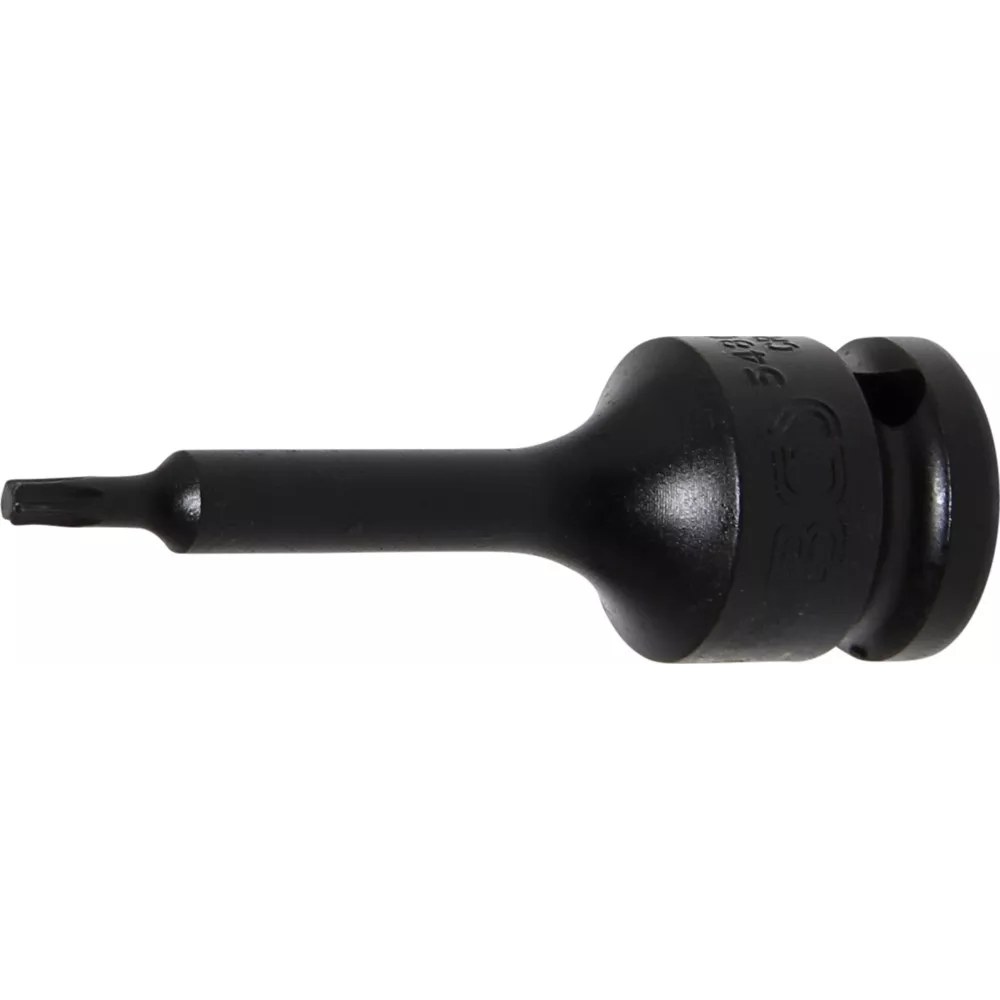 Kraft-Bit-Einsatz, Länge 75 mm, Antrieb Innenvierkant 12,5 mm (1/2"), T-Profil (für Torx) T20