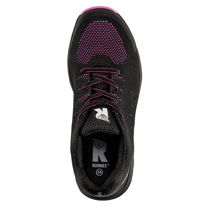 RUNNEX® S1PS-Damen-ESD-Sicherheitshalbschuhe GirlStar schwarz/pink