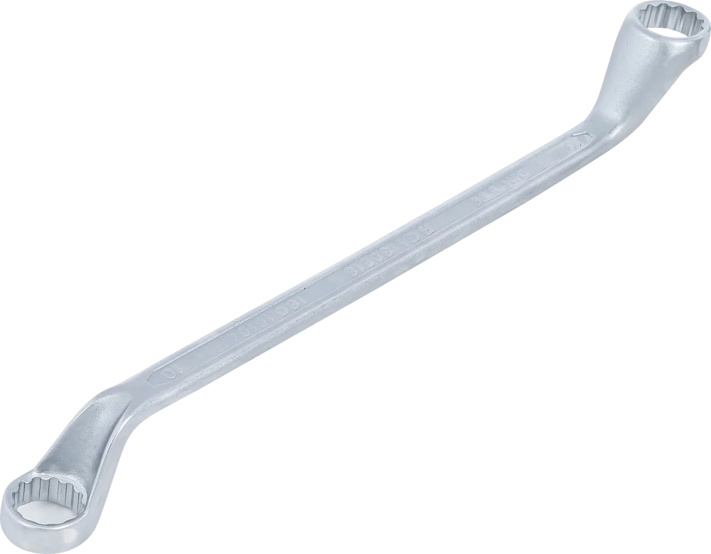Doppel-Ringschlüssel, tief gekröpft, SW 18 x 19 mm