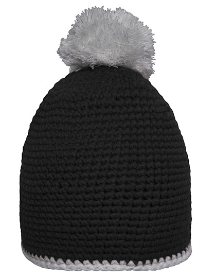 Mütze – Pompon Hat With Contrast Stripe
