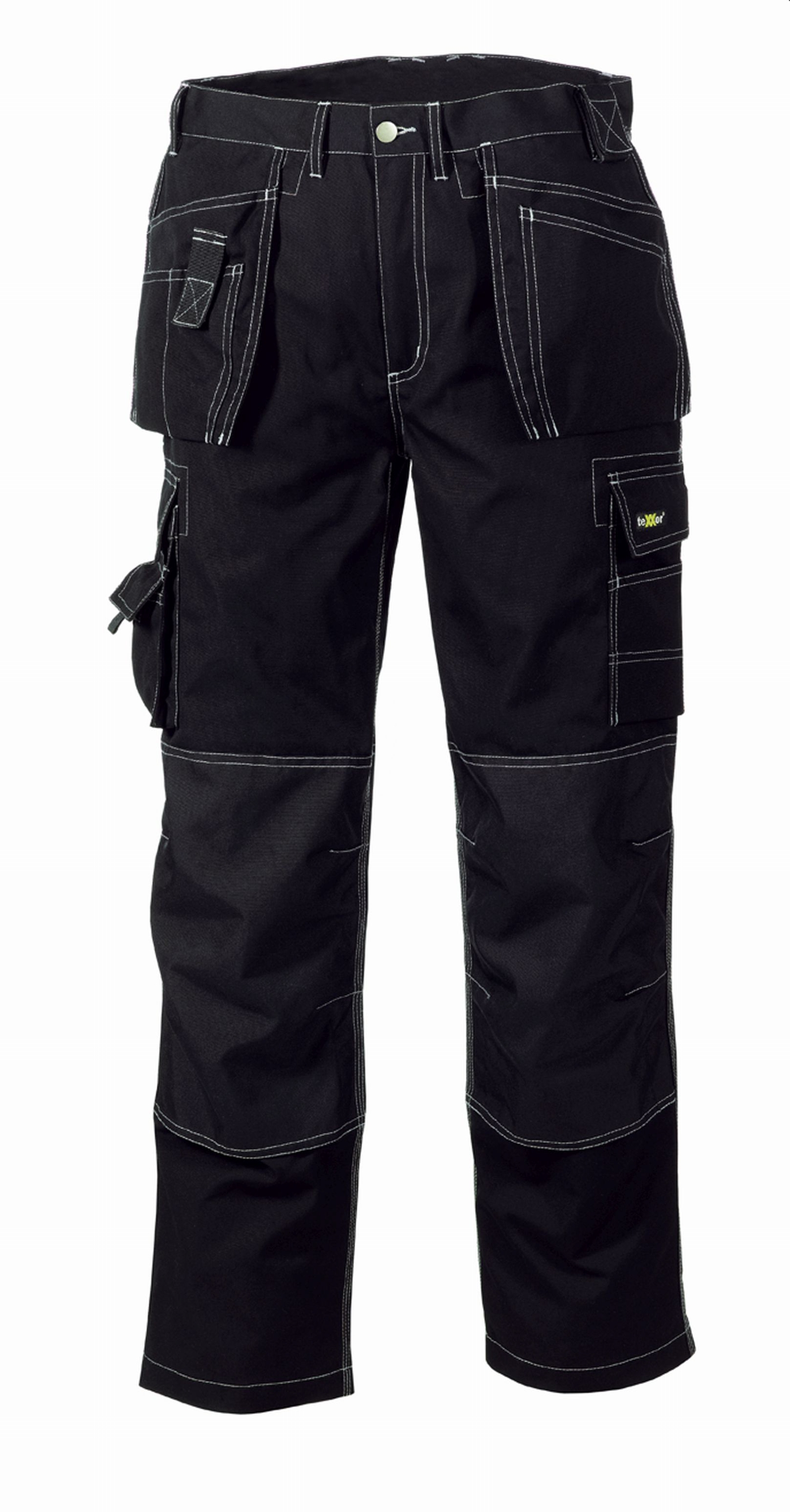 teXXor® Canvas (270 g/m²) Bundhose PANAMA schwarz/schwarz
