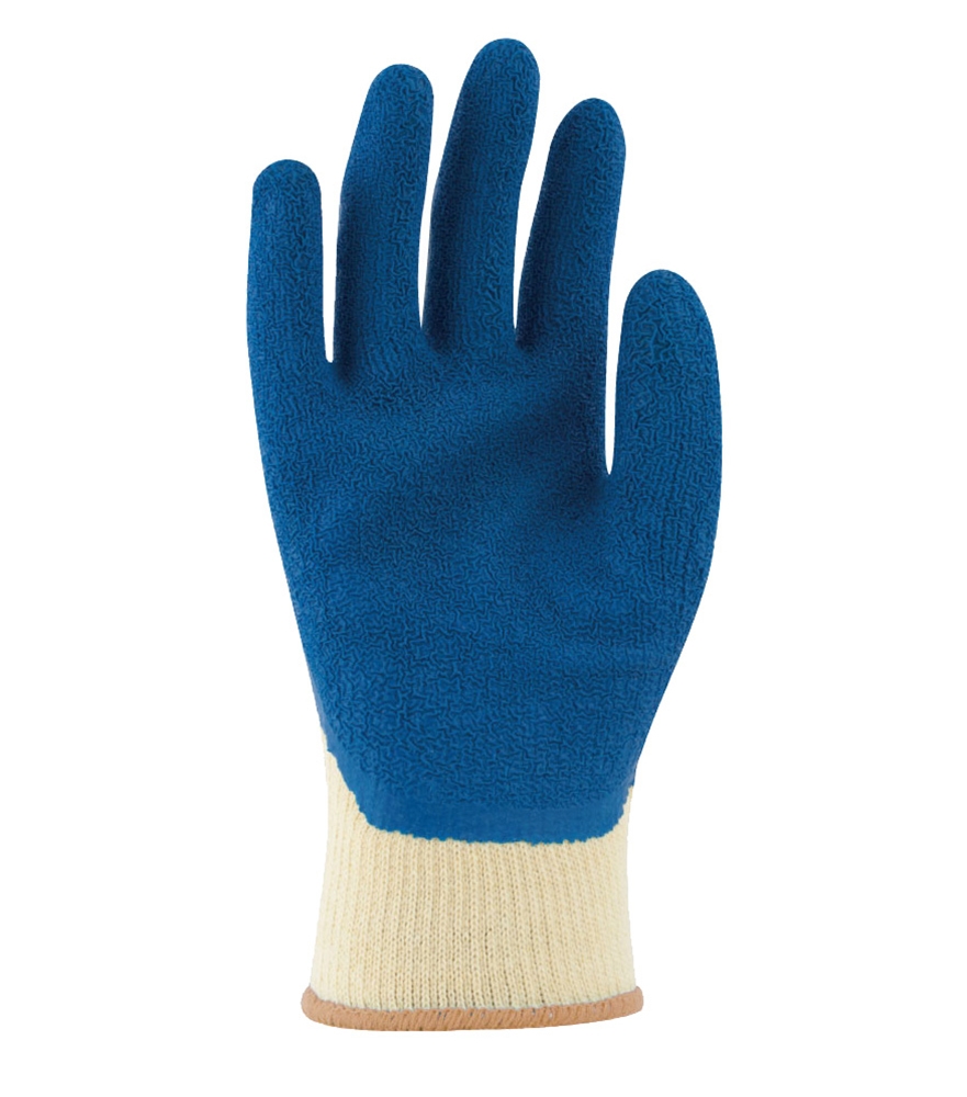TOWA® Baumwoll-/Polyester-Strickhandschuhe PowerGrab® natur/blau