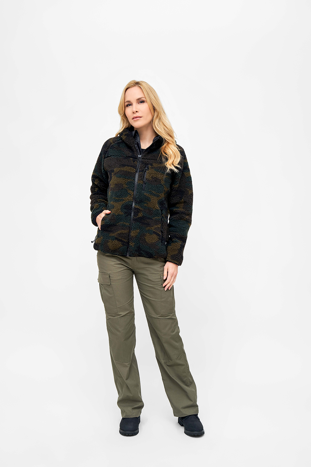 Women Teddyfleece Jacket Hooded