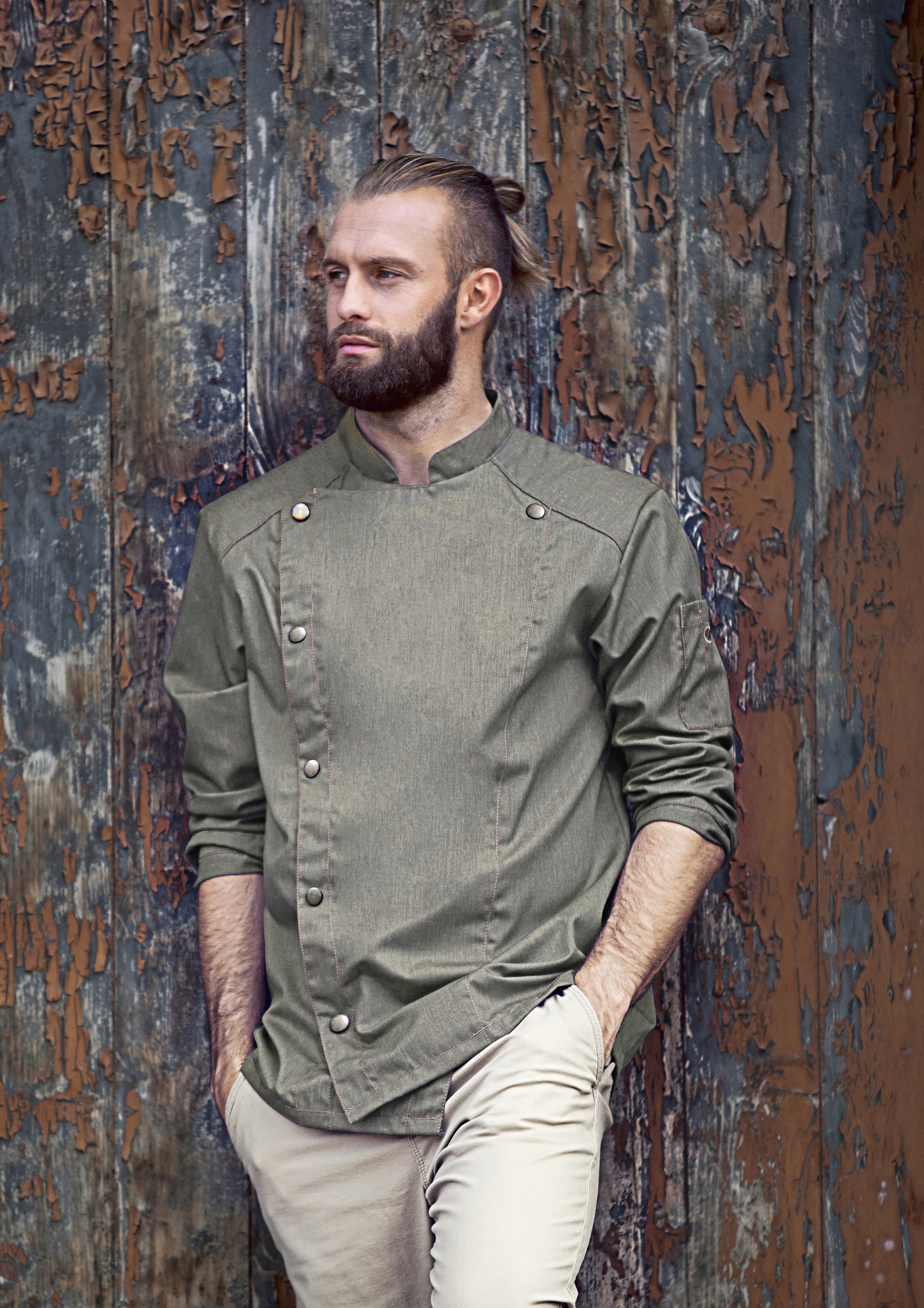 Kochjacke Jeans-Style