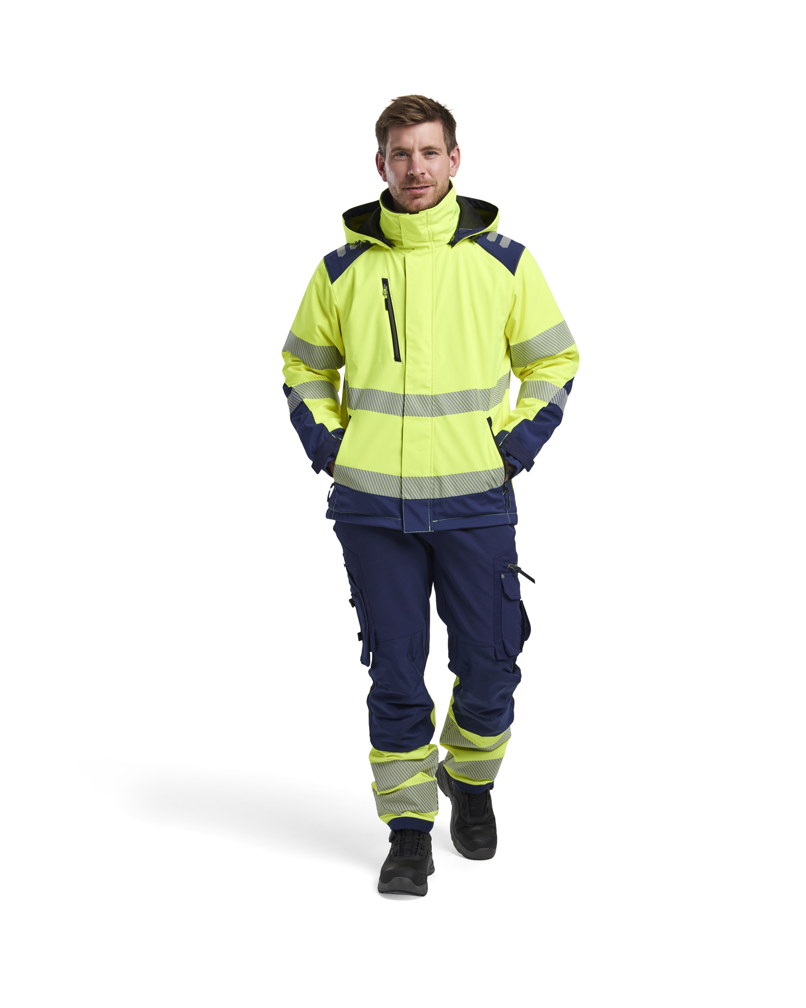 High Vis Arbeitshose 4-Wege-Stretch ohne Werkzeugtaschen