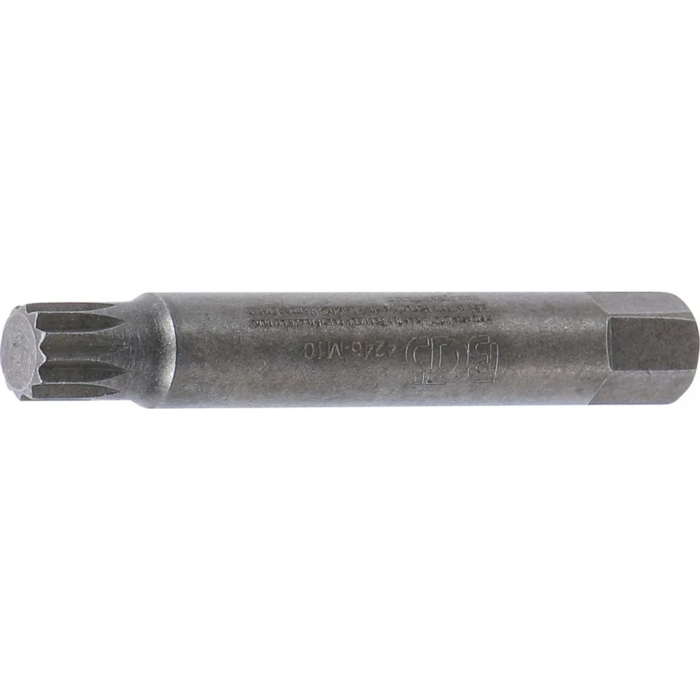 Bit, Länge 75 mm, Antrieb Außensechskant 10 mm (3/8"), Innenvielzahn (für XZN) M10