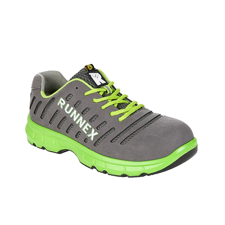 RUNNEX® S1PS-ESD-Sicherheitshalbschuhe FlexStar grau/grün