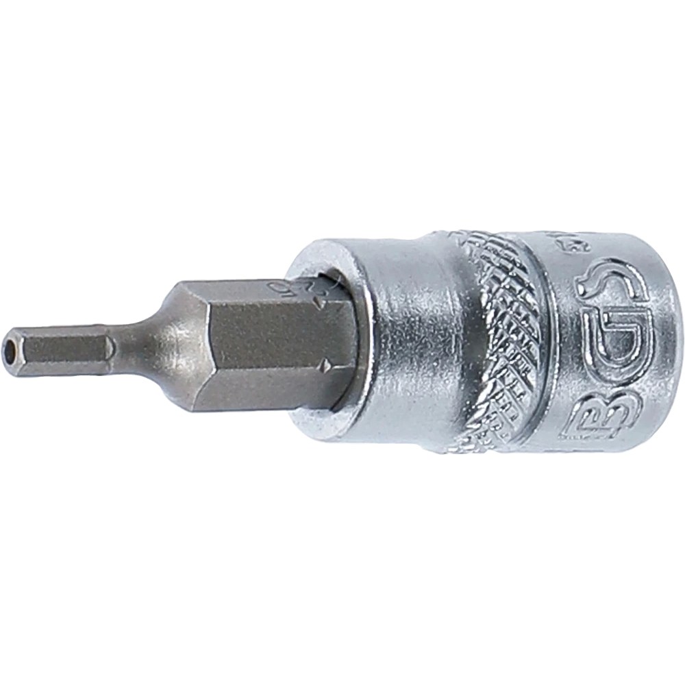Bit-Einsatz, Antrieb Innenvierkant 6,3 mm (1/4"), Innensechskant mit Bohrung 2,5 mm