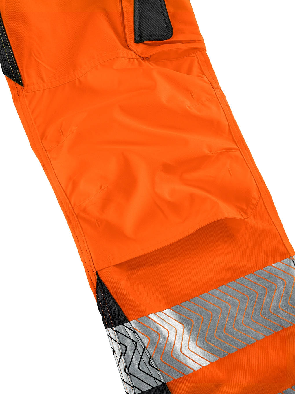 4PROTECT® Warnschutz-Latzhose ALABAMA leuchtorange/grau