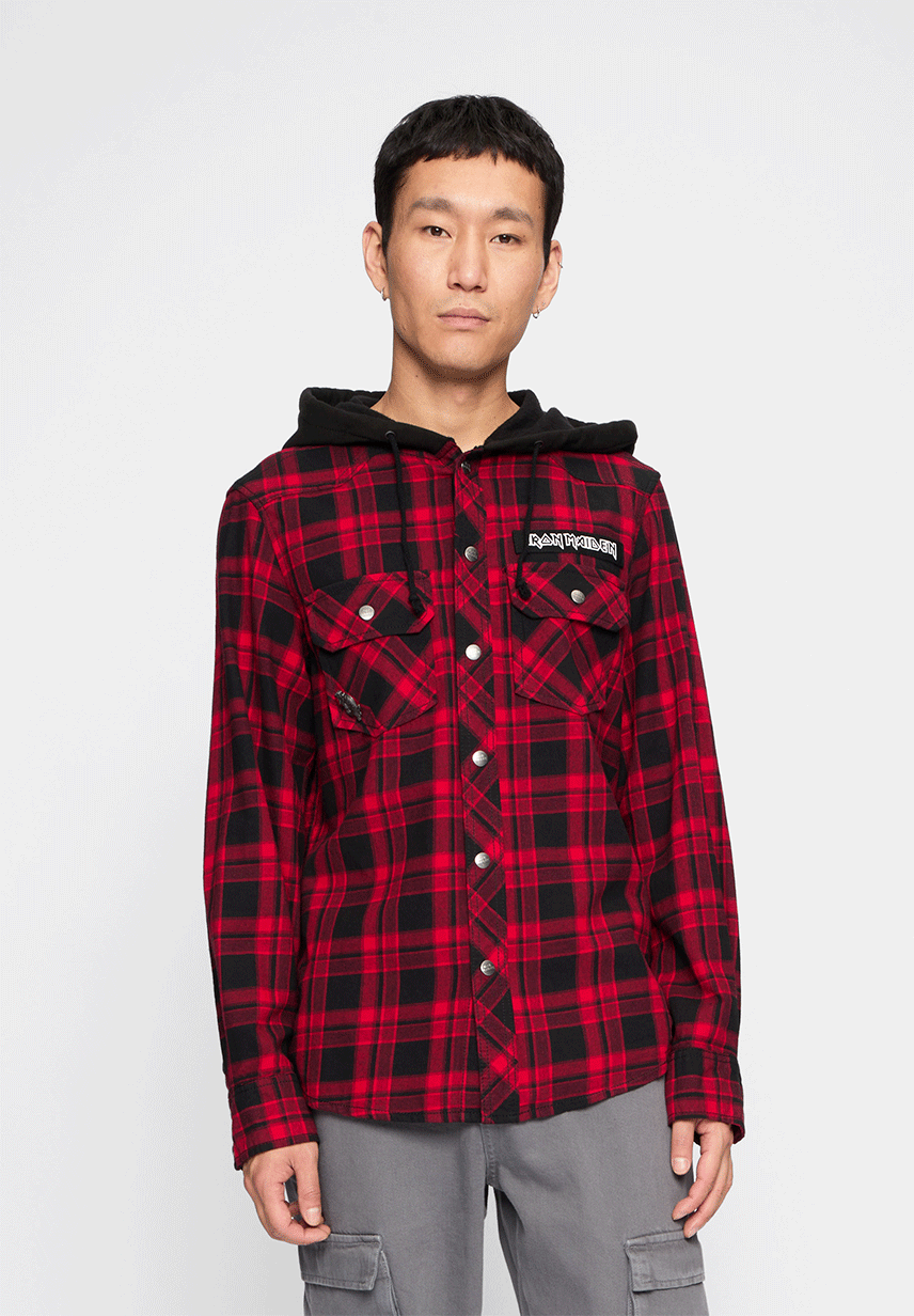 Iron Maiden Checkshirt Sweathood Eddy