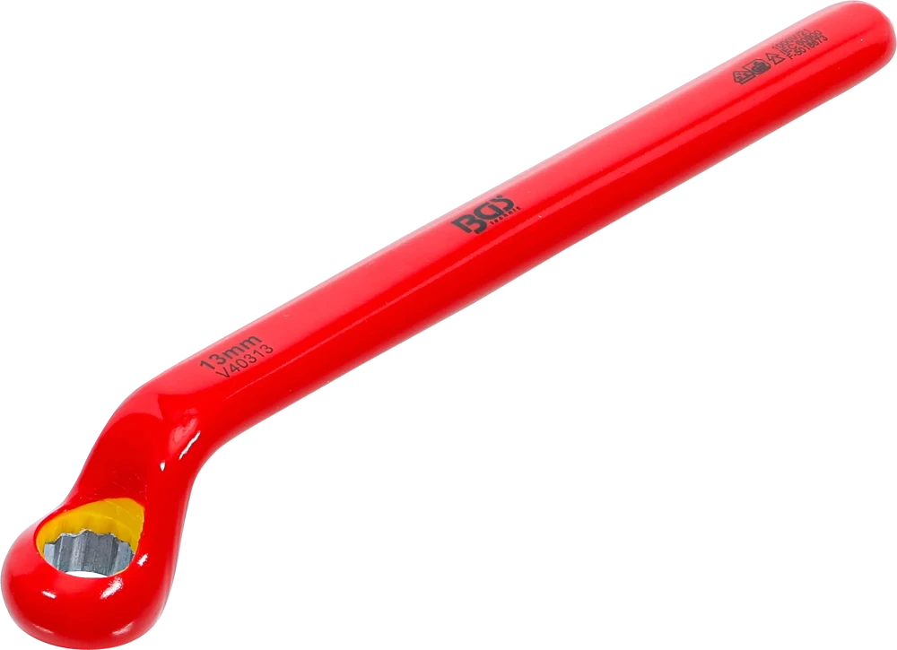 VDE-Einringschlüssel, tief gekröpft, SW 13 mm