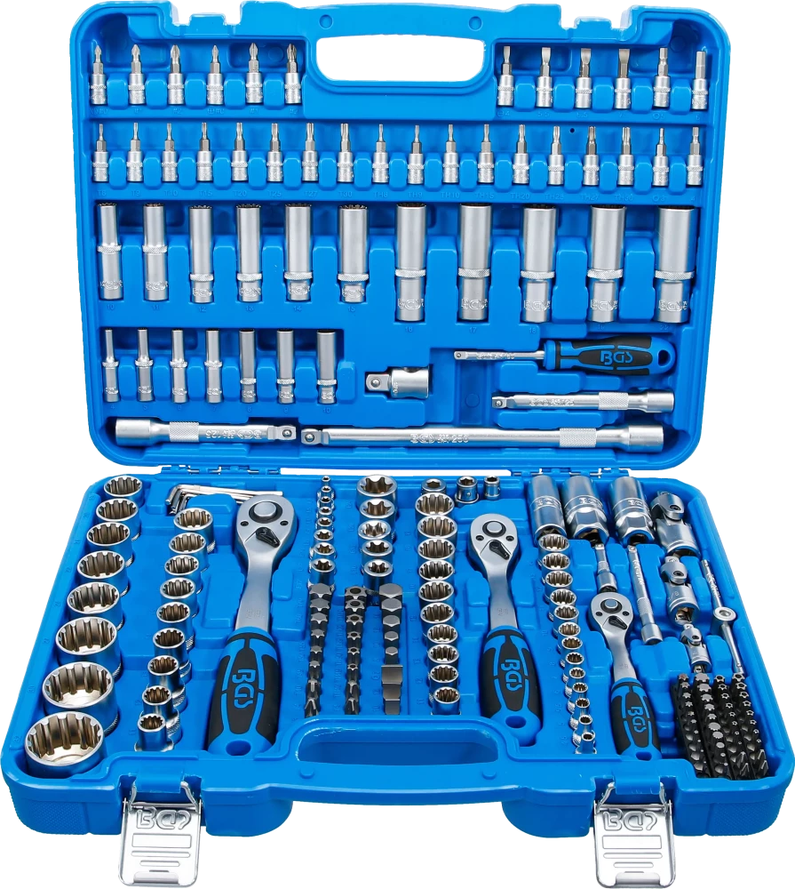 Steckschlüssel-Satz Gear Lock, Antrieb 6,3 mm (1/4") / 10 mm (3/8") / 12,5 mm (1/2"), 192-tlg.