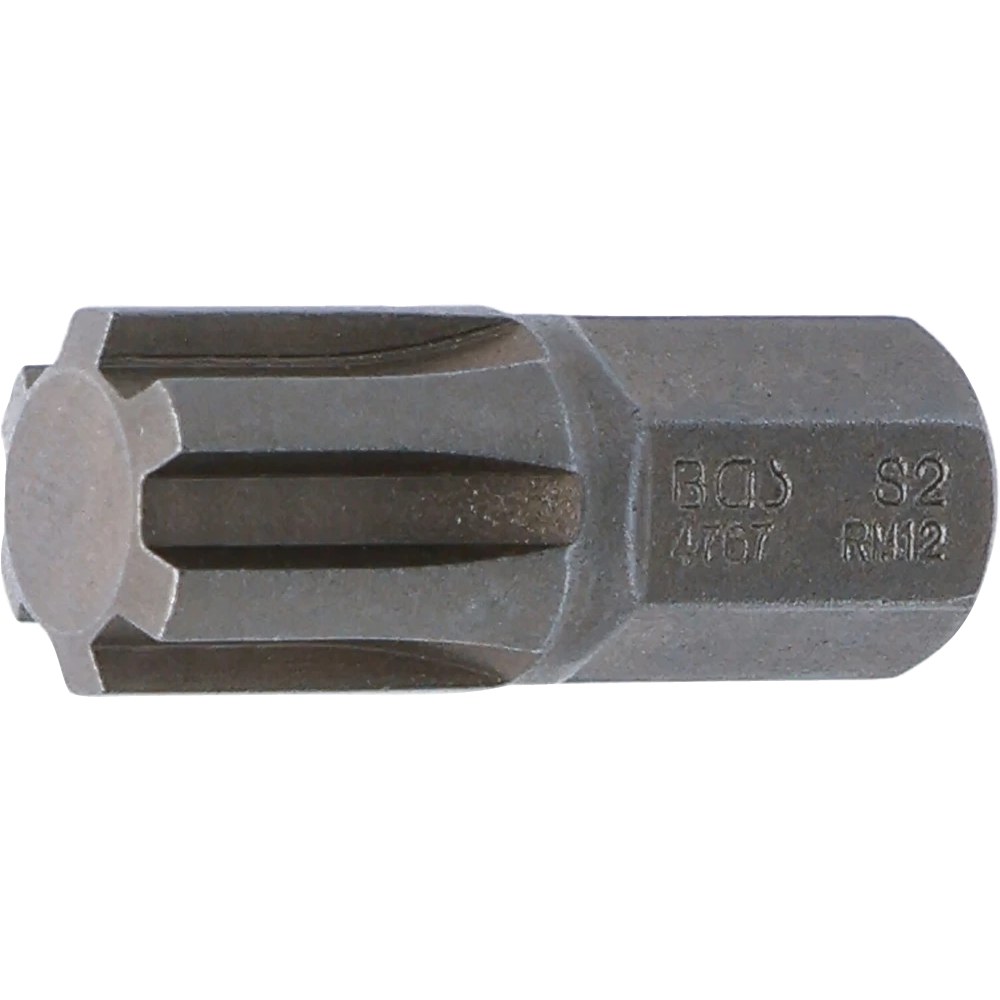 Bit, Länge 30 mm, Antrieb Außensechskant 10 mm (3/8"), Keil-Profil (für RIBE) M12