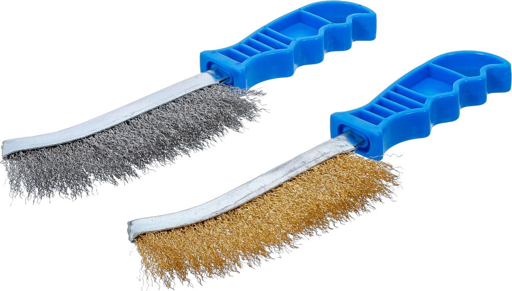 Drahtbürsten-Satz, Stahl und Messingdraht, 260 mm, 2-tlg.