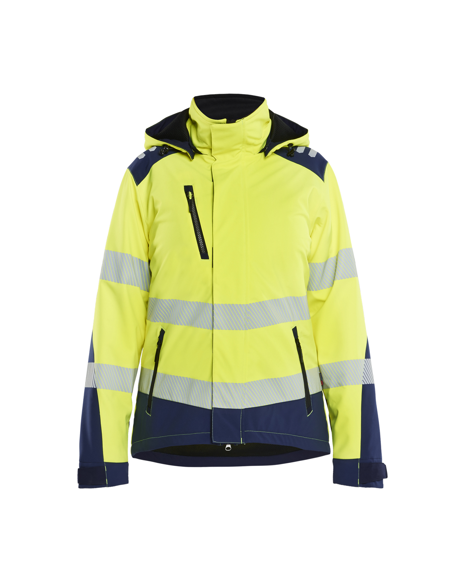 Damen High Vis Softshell Winterjacke